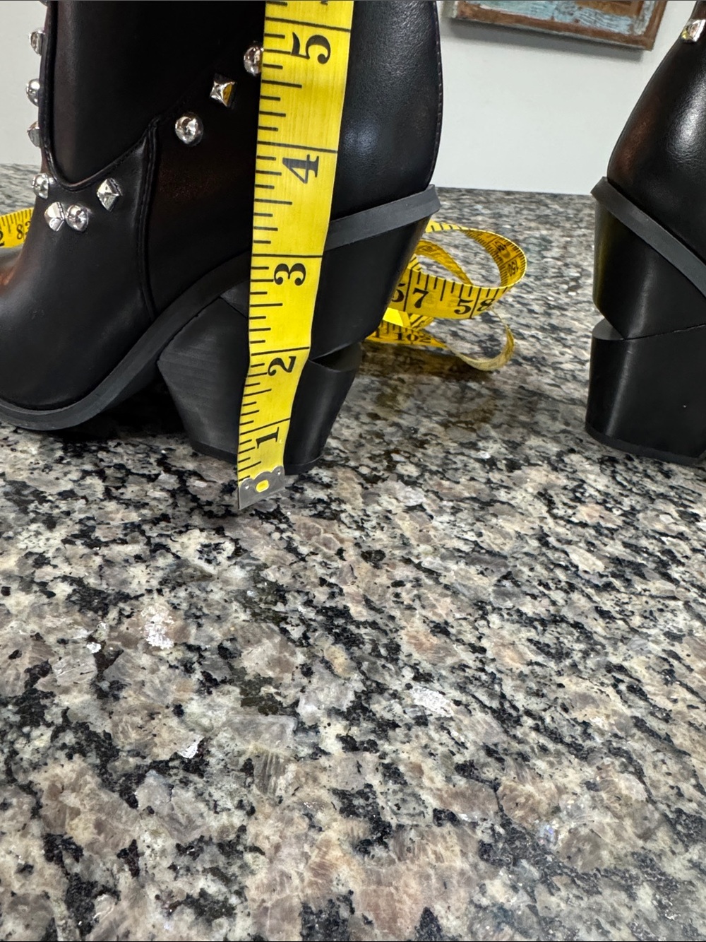 Azalea Wang Over-the-Knee Boots Blue Peacock design and Stud Details NEW 6 - Picture 16 of 17